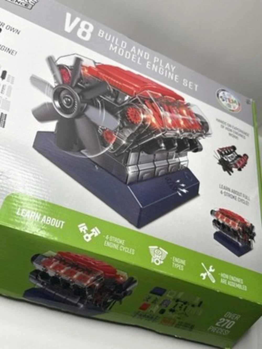 PLAYZ Explore Science Build And Play V8 Model Engine New DIY